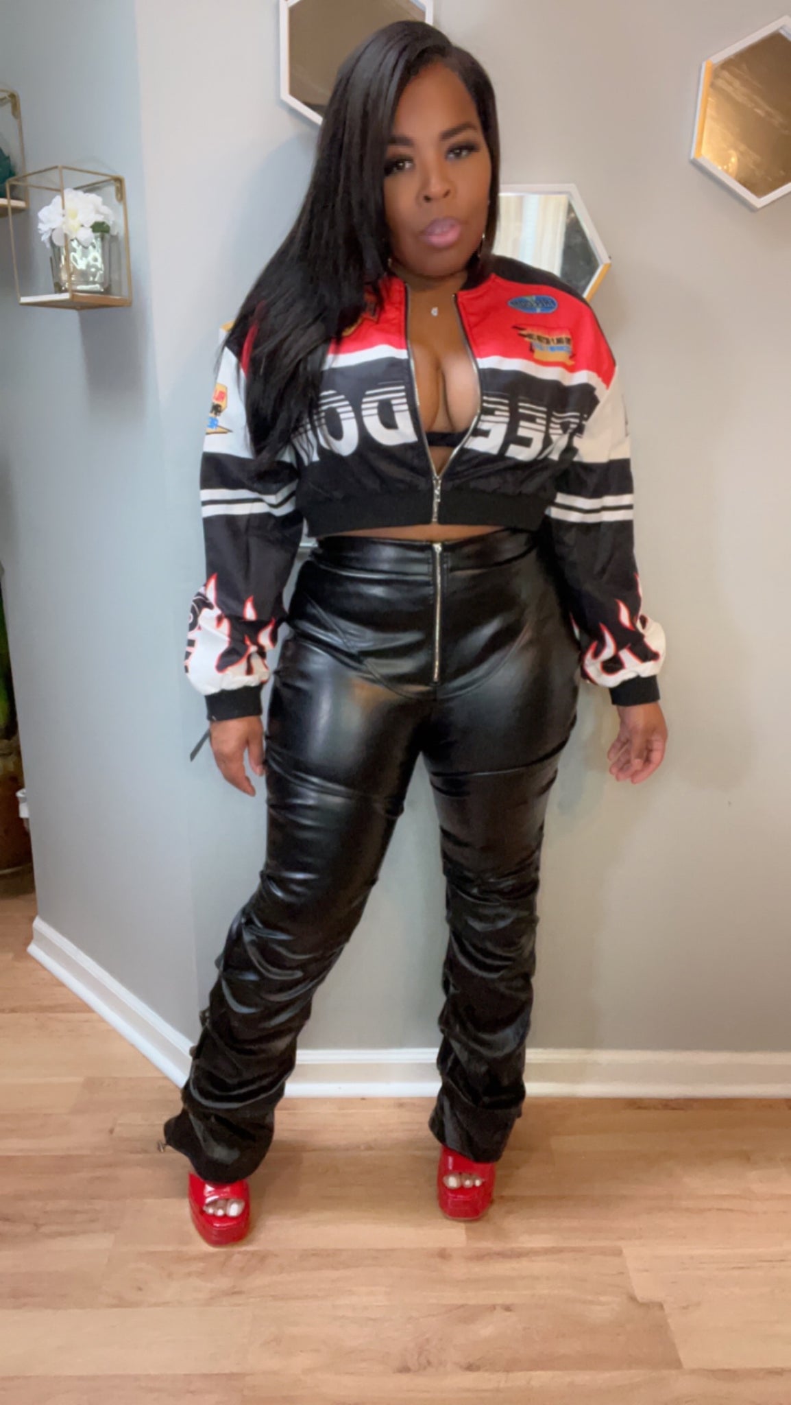 Britt  Faux Leather pants